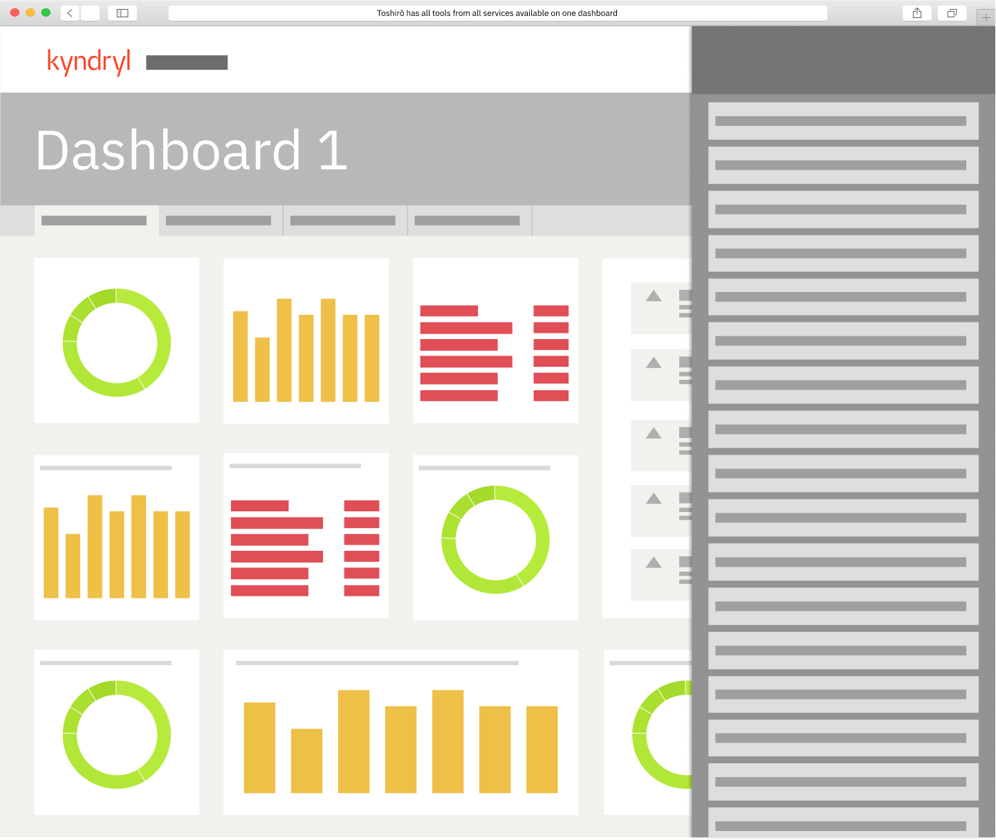 LoFi Dashboard side panel