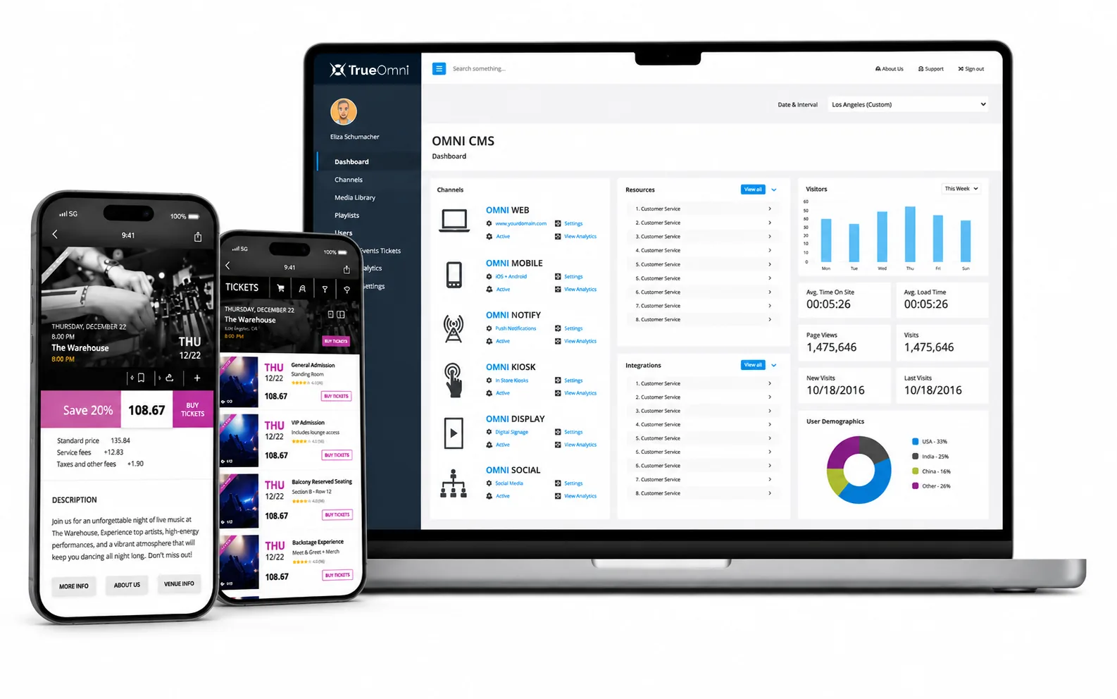 Unified CMS and staff dispatch app